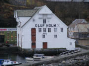 Historisches Lagerhaus am Hafen Ålesund