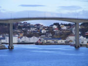 Sørsundbrua, Einfahrt nach Kristiansund