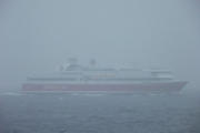 MS "Stavangerfjord" im Nebel vor Sandefjord