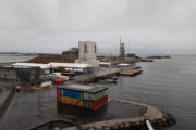 Teile des Industriehafen Tananger/Stavanger