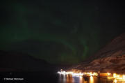 Nordlichter über Seyðisfjörður