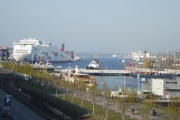 Blick vom Hotel in die Kieler Förde