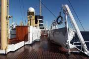 Bootsdeck Steuerbord, Blick nach vorn