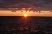 Sonnenuntergang auf der Ostsee