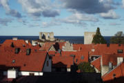 Blick über die Dächer von Visby