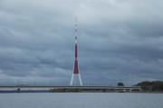 der Fernsehturm Riga, mit einer Höhe von 368,5 Metern