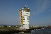 der Radarturm bei der "Alten Liebe" in Cuxhaven
