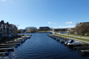 kleine Marina an der Otra in Kristiansand