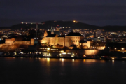 Festung Akershus bei Nacht