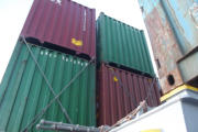 Container an Deck