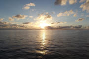 Sonnenuntergang auf der Nordsee