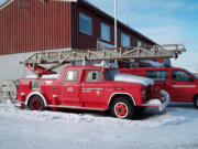 altes Dodge 500 Feuerwehrfahrzeug in Kirkenes