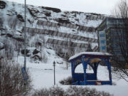 Pavillon am Festplatz in Hammerfest