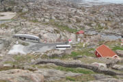 Blick vom Leuchtturm zum Eingangsbereich