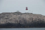 Blick von See auf den Leuchtturm vom Kap Lindesnes