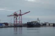 Containerhafen von Aalborg